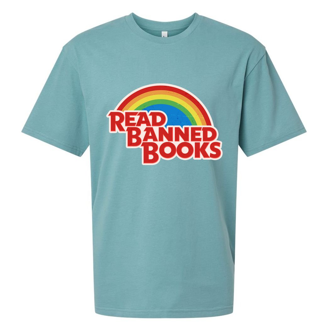 Retro Vintage Read Banned Books Sueded Cloud Jersey T-Shirt