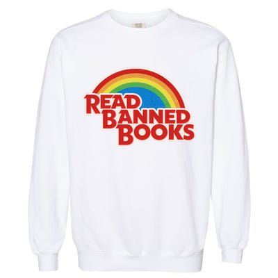 Retro Vintage Read Banned Books Garment-Dyed Sweatshirt