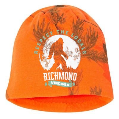 Richmond Virginia Respect The Locals Bigfoot Sasquatch Moon Kati - Camo Knit Beanie