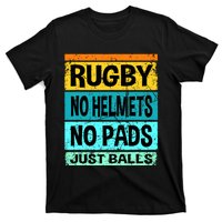 Retro Vintage Rugby Just Balls Players Fans T-Shirt