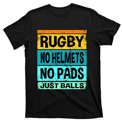 Retro Vintage Rugby Just Balls Players Fans T-Shirt