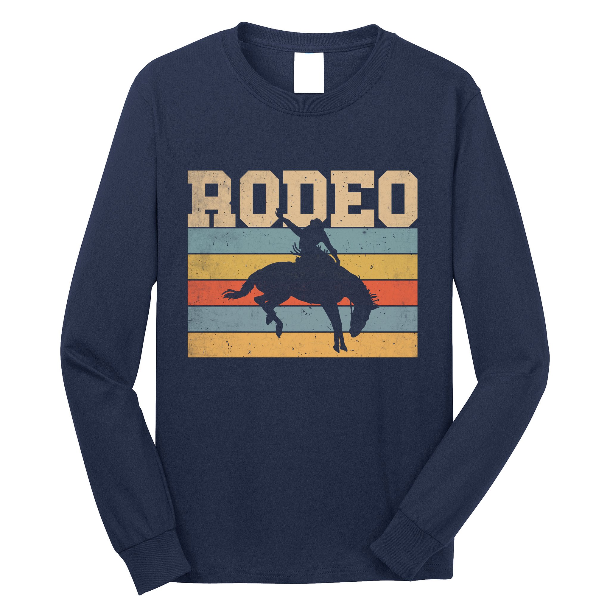 Rodeo Vintage Retro Long Sleeve Shirt