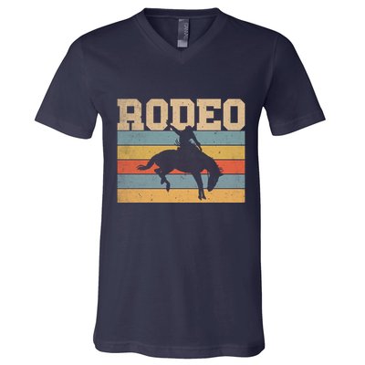 Rodeo Vintage Retro V-Neck T-Shirt
