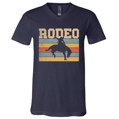 Rodeo Vintage Retro V-Neck T-Shirt