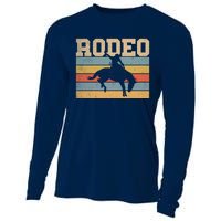 Rodeo Vintage Retro Cooling Performance Long Sleeve Crew