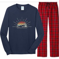 Retro Vintage Rocket Soccer Car Long Sleeve Pajama Set