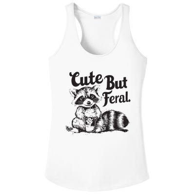 Raccoon Vacation Ladies PosiCharge Competitor Racerback Tank