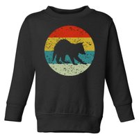 Retro Vintage Raccoon Toddler Sweatshirt