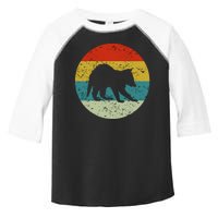 Retro Vintage Raccoon Toddler Fine Jersey T-Shirt