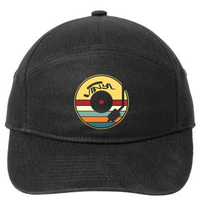 Retro Vinyl Record Vintage Vinyls Lp Record 7-Panel Snapback Hat