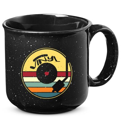 Retro Vinyl Record Vintage Vinyls Lp Record 15oz Campfire Ceramic Mug