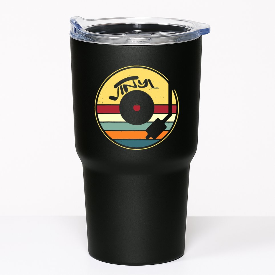 Retro Vinyl Record Vintage Vinyls Lp Record Tumbler