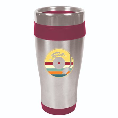 Retro Vinyl Record Vintage Vinyls Lp Record 16oz Travel Tumbler
