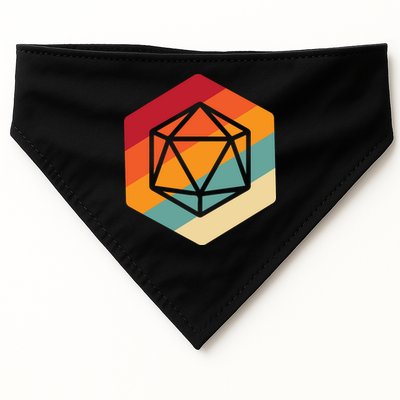 Retro Vintage Role Playing Game Boardgame Dice USA-Made Doggie Bandana
