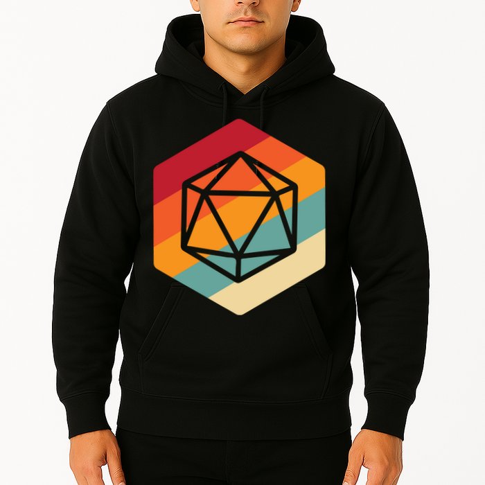 Retro Vintage Role Playing Game Boardgame Dice Hoodie