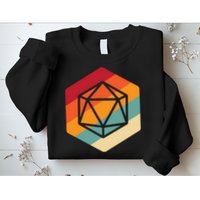 Retro Vintage Role Playing Game Boardgame Dice Sweatshirt