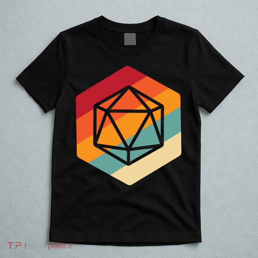 Retro Vintage Role Playing Game Boardgame Dice T-Shirt