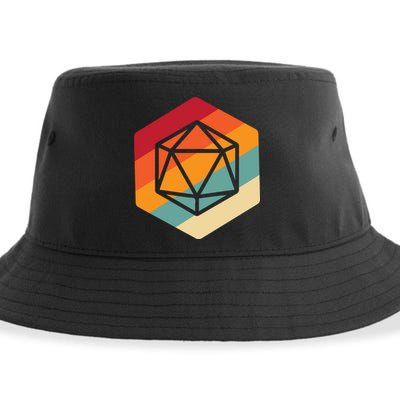 Retro Vintage Role Playing Game Boardgame Dice Sustainable Bucket Hat