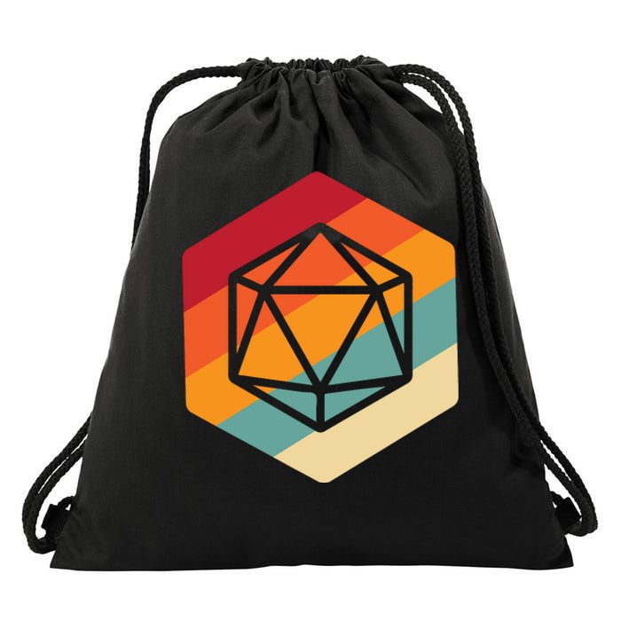 Retro Vintage Role Playing Game Boardgame Dice Drawstring Bag