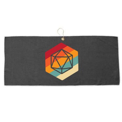 Retro Vintage Role Playing Game Boardgame Dice Large Microfiber Waffle Golf Towel