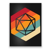 Retro Vintage Role Playing Game Boardgame Dice Poster