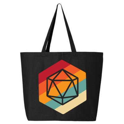 Retro Vintage Role Playing Game Boardgame Dice 25L Jumbo Tote