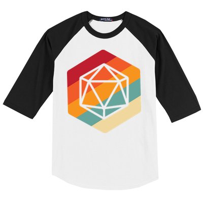 Retro Vintage Role Playing Game Boardgame Dice Baseball Sleeve Shirt