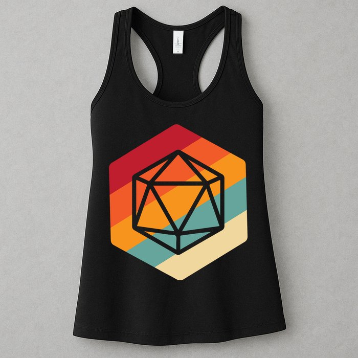 Retro Vintage Role Playing Game Boardgame Dice Womens Tank Top