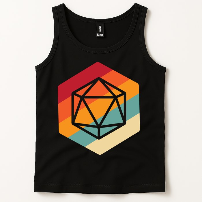 Retro Vintage Role Playing Game Boardgame Dice Tank Top