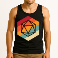 Retro Vintage Role Playing Game Boardgame Dice Tank Top