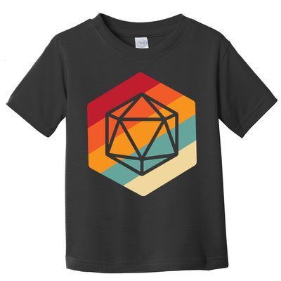 Retro Vintage Role Playing Game Boardgame Dice Toddler T-Shirt