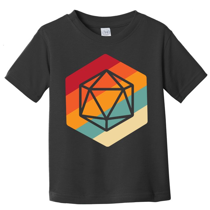 Retro Vintage Role Playing Game Boardgame Dice Toddler T-Shirt