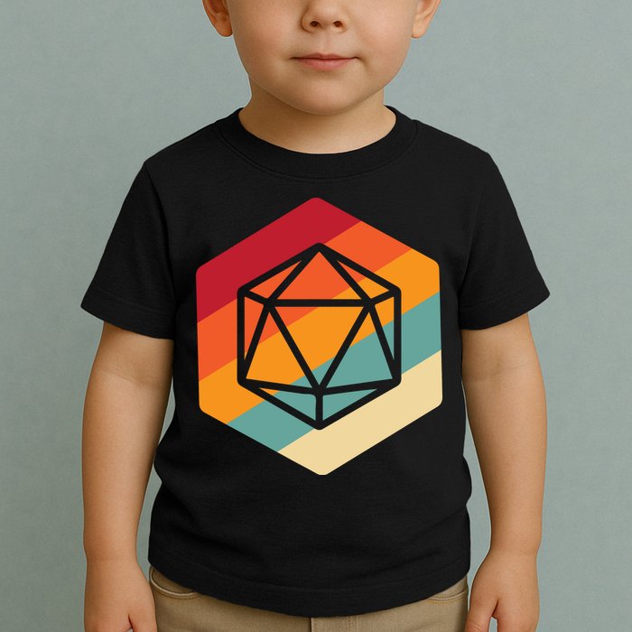 Retro Vintage Role Playing Game Boardgame Dice Toddler T-Shirt