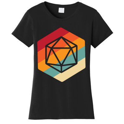 Retro Vintage Role Playing Game Boardgame Dice Women's T-Shirt