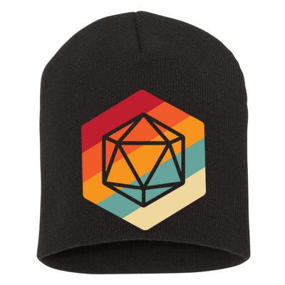 Retro Vintage Role Playing Game Boardgame Dice Short Acrylic Beanie