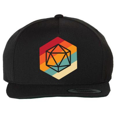 Retro Vintage Role Playing Game Boardgame Dice Wool Snapback Cap