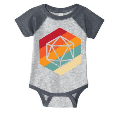 Retro Vintage Role Playing Game Boardgame Dice Infant Baby Jersey Bodysuit