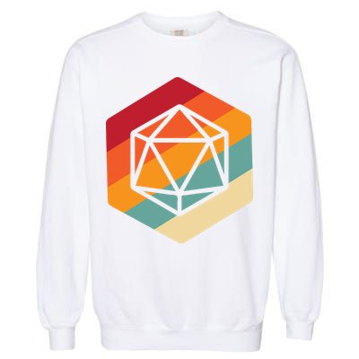 Retro Vintage Role Playing Game Boardgame Dice Garment-Dyed Sweatshirt