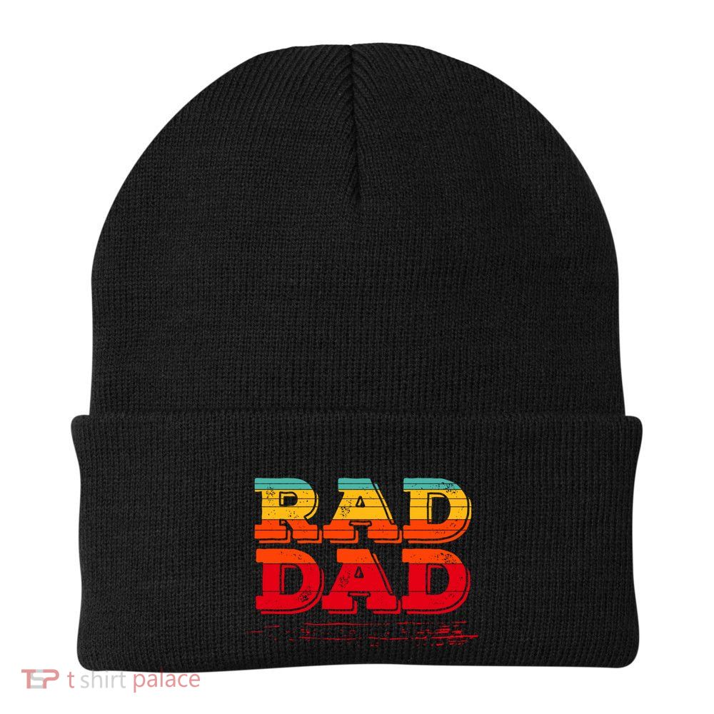 Retro Vintage Rad Dad Funny Gift Beanie