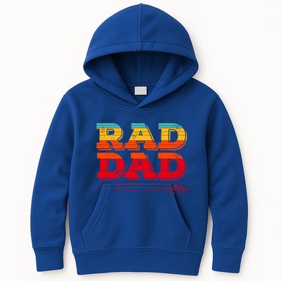 Retro Vintage Rad Dad Funny Gift Kids Hoodie
