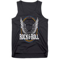 Retro Vintage Rock & Roll Guitar Wings Music Concert Band Tank Top