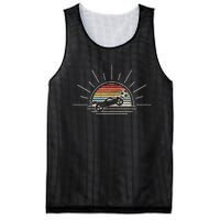 Retro Vintage Rocket Soccer Car Mesh Reversible Basketball Jersey Tank