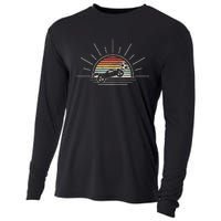 Retro Vintage Rocket Soccer Car Cooling Performance Long Sleeve Crew