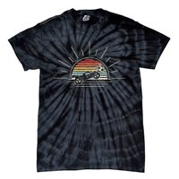 Retro Vintage Rocket Soccer Car Tie-Dye T-Shirt