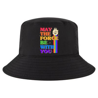 Retro Vintage Rainbow May The 4th May The Force Be With You Cool Comfort Performance Bucket Hat