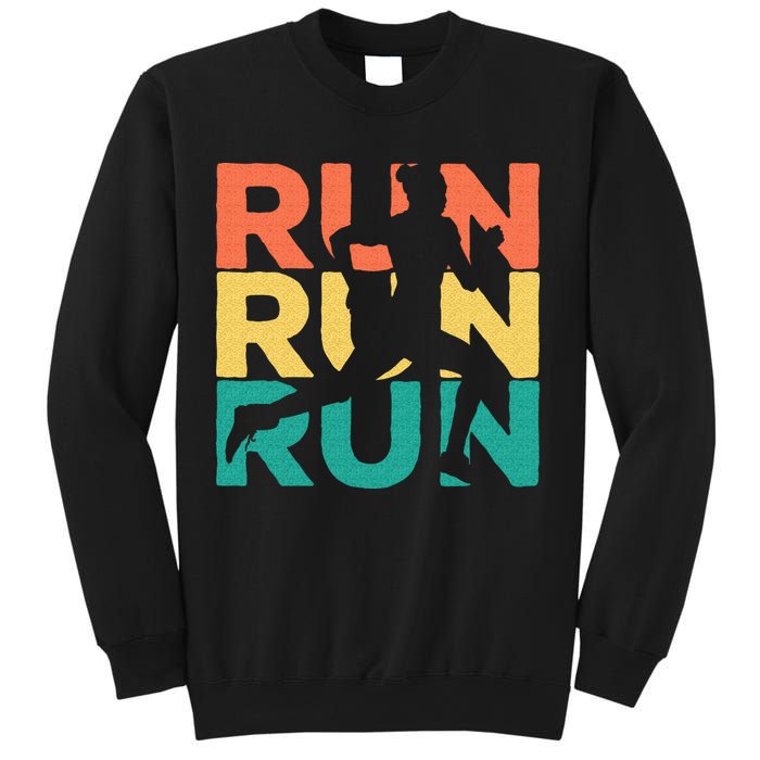 Retro Vintage Running Gift For Runners Sweatshirt