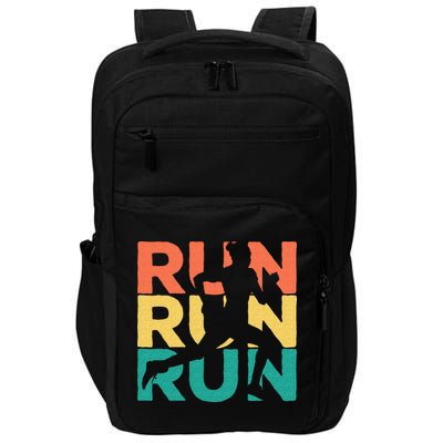 Retro Vintage Running Gift For Runners Impact Tech Backpack