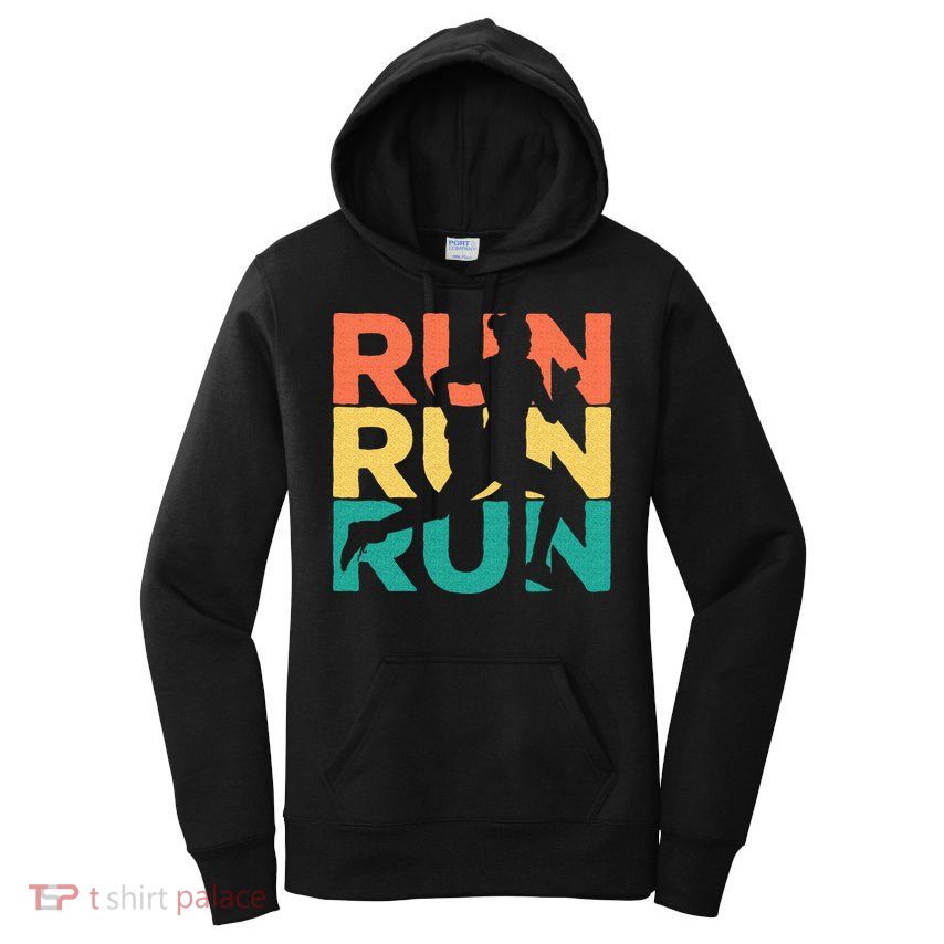 Retro Vintage Running Gift For Runners Women's Pullover Hoodie