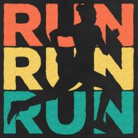 Retro Vintage Running Gift For Runners Golf Towel