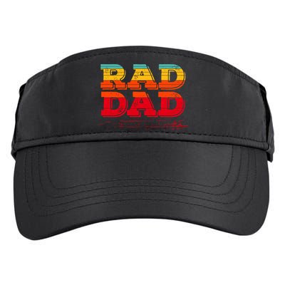 Retro Vintage Rad Dad Gift Adult Drive Performance Visor